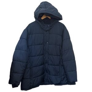 Amazon Essentials Men's Dark Blue Hooded Puffer Jacket Size 3X